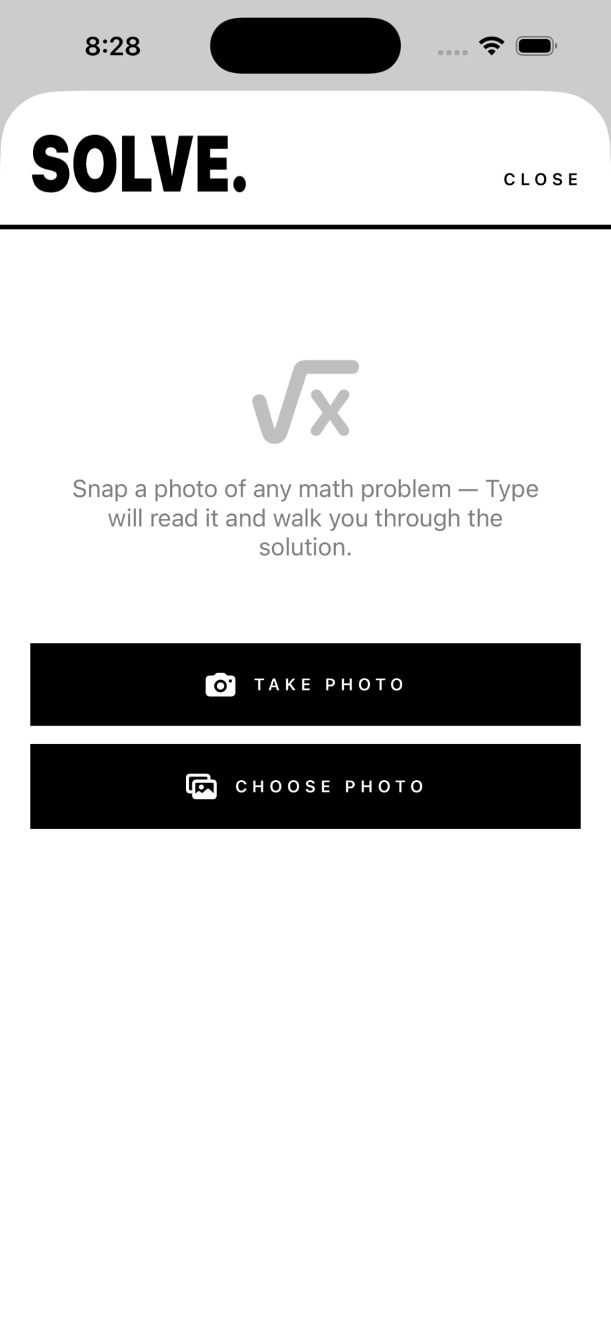 clackr math solver screen